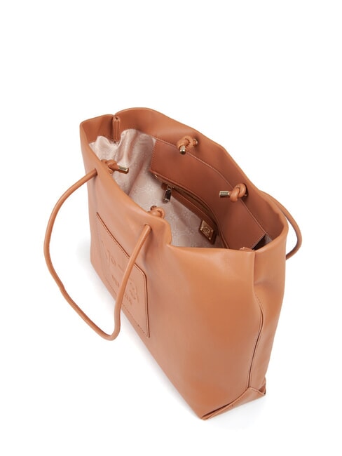 NINETTE Einkaufstasche mit gepr&auml;gtem Logo Leder - Damentaschen