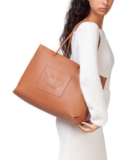 V73 NINETTE Einkaufstasche mit gepr&auml;gtem Logo Leder - Damentaschen - 5