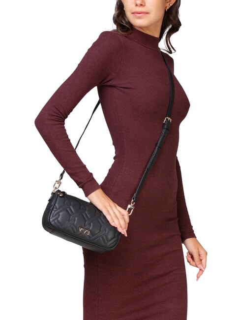 MARGARET Tasche mit Steppmotiv und zwei Funktionen Schwarz - Damentaschen