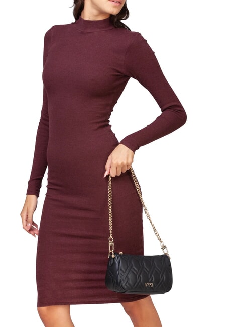 MARGARET Tasche mit Steppmotiv und zwei Funktionen Schwarz - Damentaschen