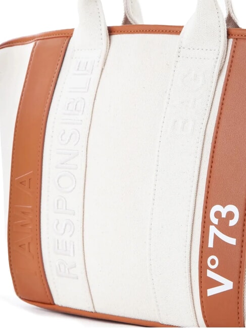 RESPONSIBILITY SUMME Einkaufstasche mit Schultergurt Natur/Leder - Damentaschen