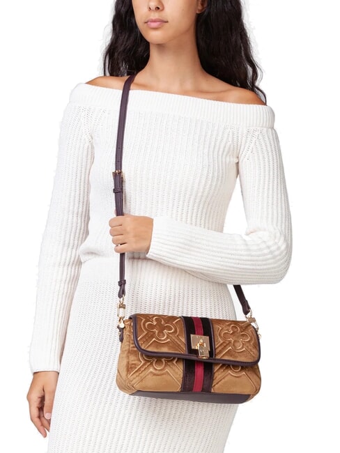 DANA Doppelfunktionstasche mit &Uuml;berschlag natur/mehrfarbig - Damentaschen