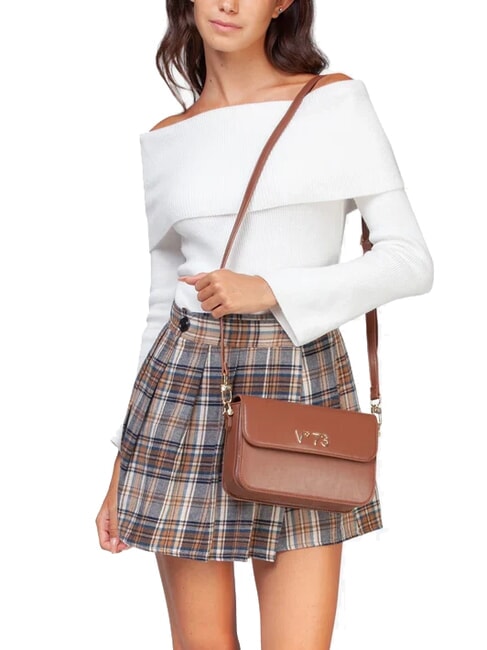 BAMBOO BAG Umh&auml;ngetasche mit &Uuml;berschlag Leder - Damentaschen