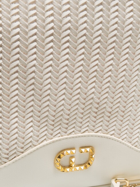 DELIA Gewebte Einkaufstasche Wei&szlig; - Damentaschen