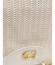 GAUD&Igrave; DELIA Gewebte Einkaufstasche Wei&szlig; - Damentaschen - 4