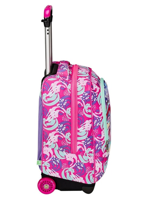 CUCCIOLI BIG GIRL Fester Trolley-Rucksack mit 2 R&auml;dern fuchsiafluo - Rucks&auml;cke mit Trolleyfunktion