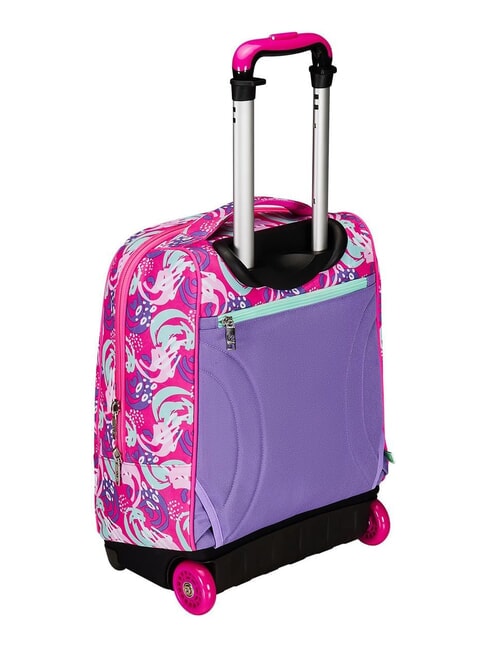 CUCCIOLI BIG GIRL Fester Trolley-Rucksack mit 2 R&auml;dern fuchsiafluo - Rucks&auml;cke mit Trolleyfunktion