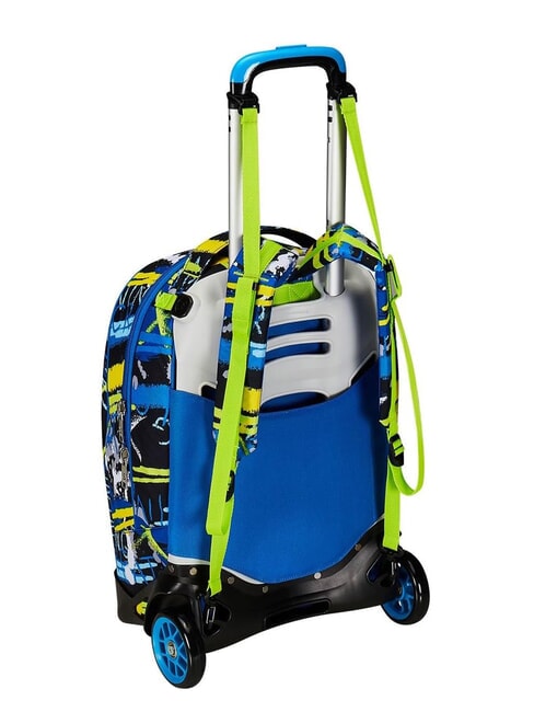 CUCCIOLI  NEW TECH Abnehmbarer Trolley-Rucksack, 2 R&auml;der Schwarz - Rucks&auml;cke mit Trolleyfunktion