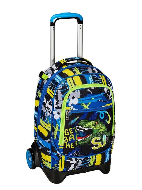 CUCCIOLI  NEW TECH Abnehmbarer Trolley-Rucksack, 2 R&auml;der Schwarz - Rucks&auml;cke mit Trolleyfunktion