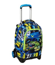 SJGANG CUCCIOLI  NEW TECH Abnehmbarer Trolley-Rucksack, 2 R&auml;der Schwarz - Rucks&auml;cke mit Trolleyfunktion - 3