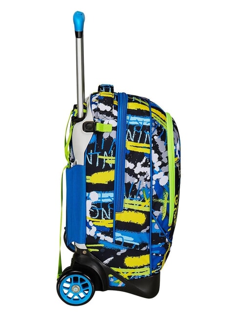 CUCCIOLI  NEW TECH Abnehmbarer Trolley-Rucksack, 2 R&auml;der Schwarz - Rucks&auml;cke mit Trolleyfunktion