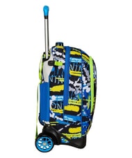 SJGANG CUCCIOLI  NEW TECH Abnehmbarer Trolley-Rucksack, 2 R&auml;der Schwarz - Rucks&auml;cke mit Trolleyfunktion - 4