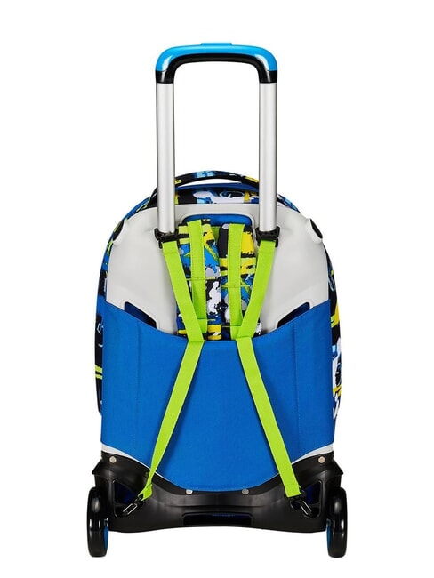 CUCCIOLI  NEW TECH Abnehmbarer Trolley-Rucksack, 2 R&auml;der Schwarz - Rucks&auml;cke mit Trolleyfunktion