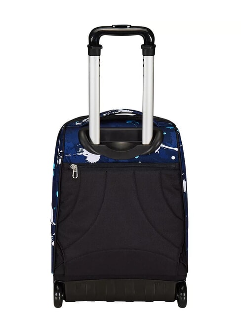 SPOTTYBLUE Fester Trolley-Rucksack mit 2 R&auml;dern azur - Rucks&auml;cke mit Trolleyfunktion