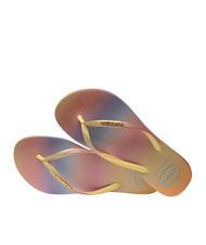 HAVAIANAS SLIM GRADIENT Flip Flops gelbe Pixel - Damenschuhe - 4