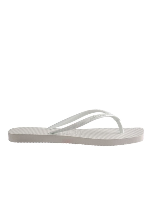 SLIM SQUARE Flip-Flops mit quadratischer Zehenpartie Wei&szlig; - Damenschuhe