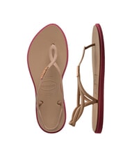 HAVAIANAS LUNA POINT Flip-Flop-Sandale ros&eacute; / gold - Damenschuhe - 4