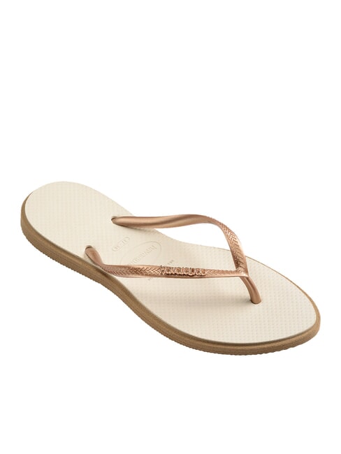 SLIM POINT Flip-Flops Ros&eacute;gold/Beige - Damenschuhe