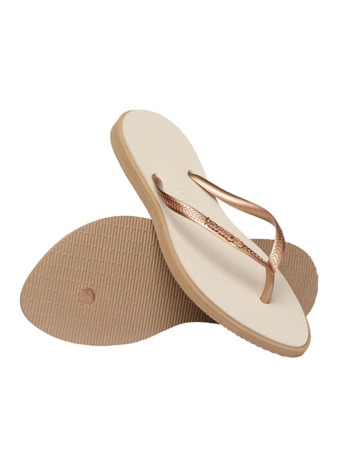 SLIM POINT Flip-Flops Ros&eacute;gold/Beige - Damenschuhe