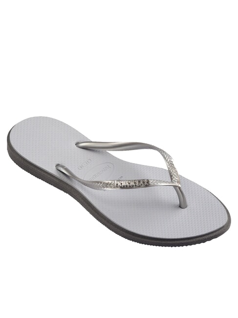 SLIM POINT Flip-Flops Stahlgrau - Damenschuhe