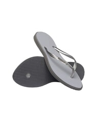 HAVAIANAS SLIM POINT Flip-Flops Stahlgrau - Damenschuhe - 5