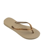 HAVAIANAS SLIM GLITTER II Flip-Flops Sand/Goldhellmetallic - Damenschuhe - 2