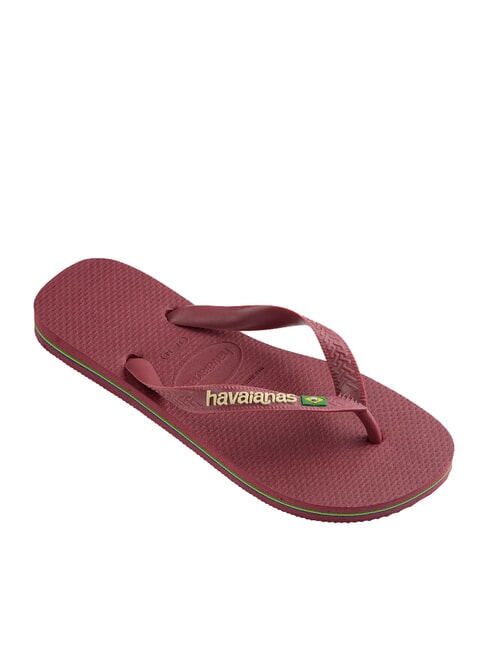 BRASIL LOGO Flip-Flops f&uuml;r Herren Amarant - Schuhe Unisex