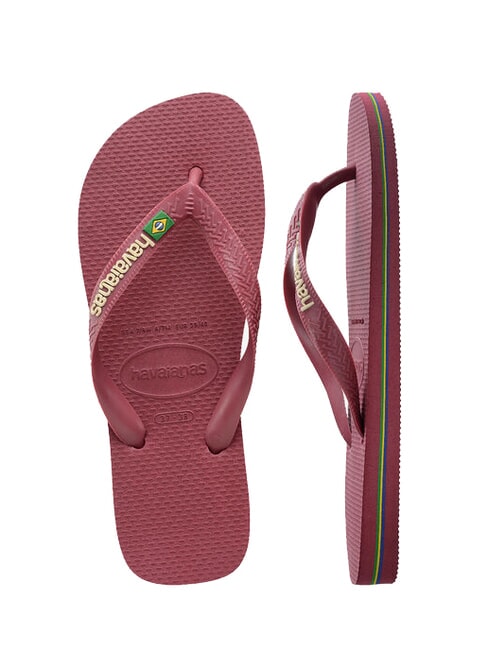 BRASIL LOGO Flip-Flops f&uuml;r Herren Amarant - Schuhe Unisex