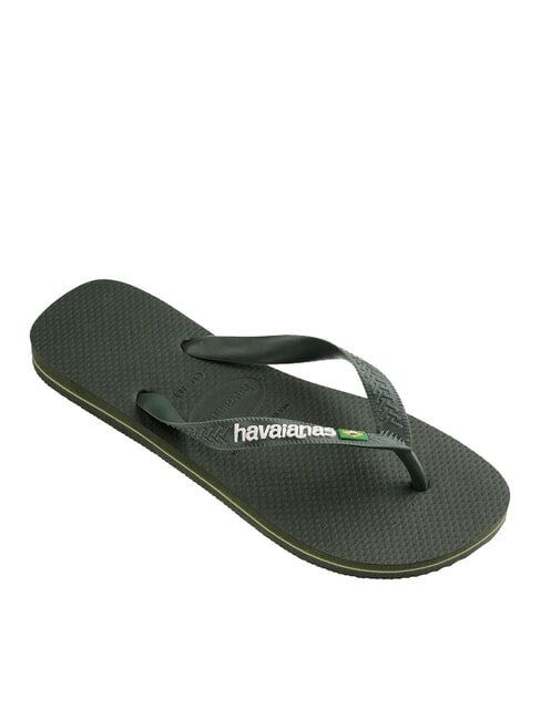BRASIL LOGO Flip-Flops f&uuml;r Herren gr&uuml;ne Oliven/gr&uuml;ne Oliven - Schuhe Unisex