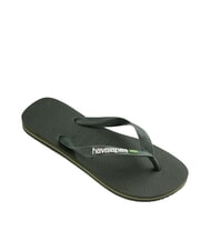 HAVAIANAS BRASIL LOGO Flip-Flops f&uuml;r Herren gr&uuml;ne Oliven/gr&uuml;ne Oliven - Schuhe Unisex - 2
