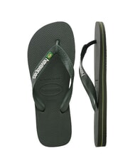 HAVAIANAS BRASIL LOGO Flip-Flops f&uuml;r Herren gr&uuml;ne Oliven/gr&uuml;ne Oliven - Schuhe Unisex - 4