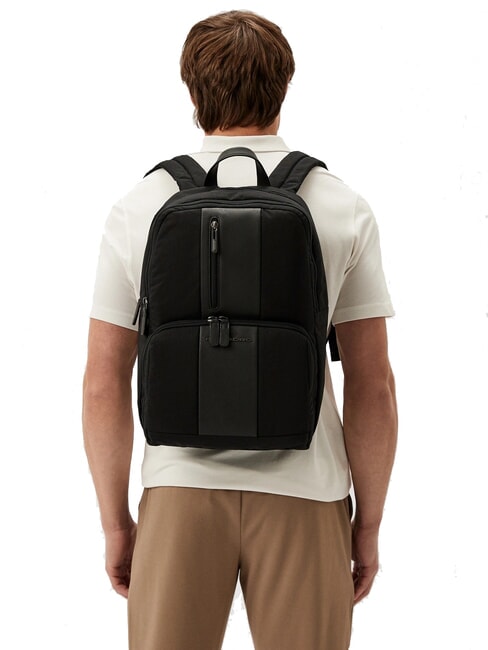 BRIEF ECOLOGICA Rucksack aus recyceltem Stoff, 14-Zoll-Laptop Schwarz - PC-Rucks&auml;cke