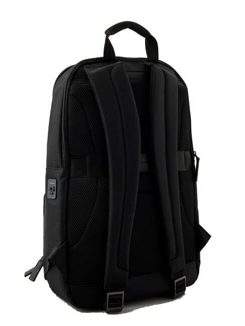 BRIEF ECOLOGICA TECH Rucksack aus recyceltem Stoff mit USB-Platte, 15,6-Zoll-Laptophalter Schwarz - PC-Rucks&auml;cke