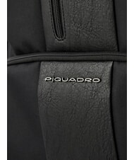 PIQUADRO BRIEF ECOLOGICA TECH Rucksack aus recyceltem Stoff mit USB-Platte, 15,6-Zoll-Laptophalter Schwarz - PC-Rucks&auml;cke - 3