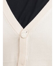 RICHMOND X LICONE Strickjacke mit V-Ausschnitt und Kn&ouml;pfen Knochenwei&szlig; - Herrenpullover - 3