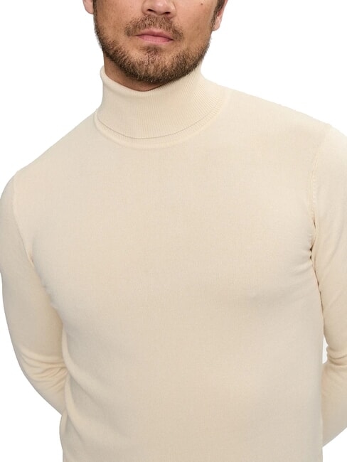 CUSMA Rollkragenpullover Knochenwei&szlig; - Herrenpullover