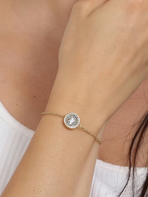 UNIQUE SOLITAIRE Armband mit Zirkonia gelbes Gold - Armb&auml;nder