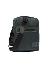 PIQUADRO WOLLEM iPad Mini-Tasche aus Stoff und Leder GR&Uuml;N - Umh&auml;ngetaschen Herren - 2