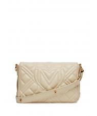 LOVE MOSCHINO QUILTED S Mini-Umh&auml;ngetasche Elfenbein - Damentaschen - 2