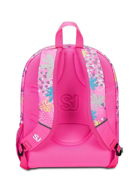 ADVANCED UNICORN LED Rucksack mit zwei F&auml;chern SCHWARZ GESTREIFTER WALD - Rucks&auml;cke f&uuml;r Schule &amp; Freizeit