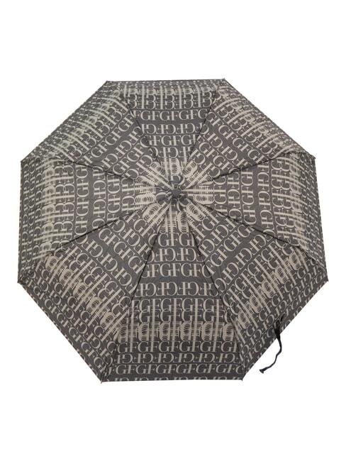 JUMBO Mini-Automatikschirm schwarzes Logo 02 - Regenschirme