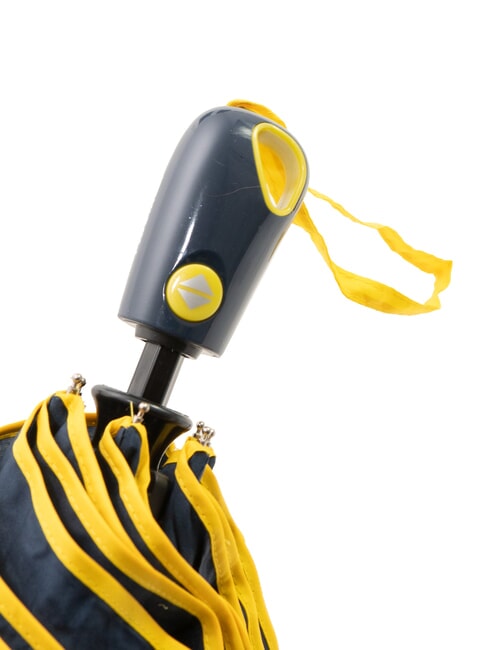 MINI Regenschirm mit automatischem &Ouml;ffnen/Schlie&szlig;en marineblau / gelb - Regenschirme