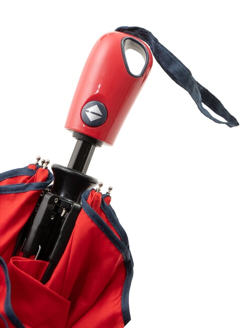 MINI Regenschirm mit automatischem &Ouml;ffnen/Schlie&szlig;en rot / schwarz - Regenschirme