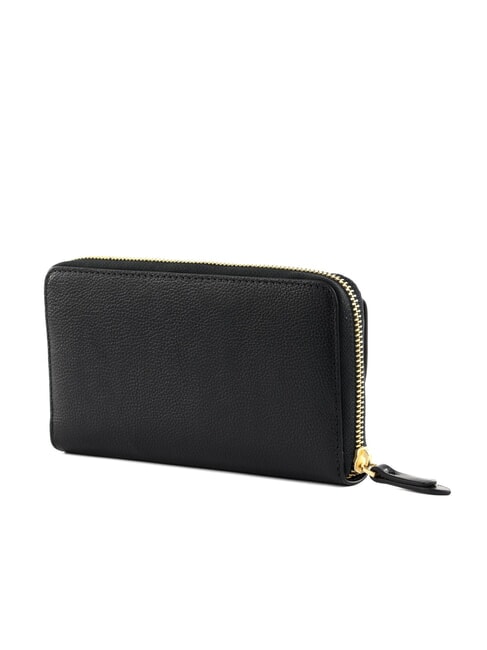 ELISABETTA Gro&szlig;e Lederbrieftasche mit Fach Schwarzes Gold - Brieftaschen Damen