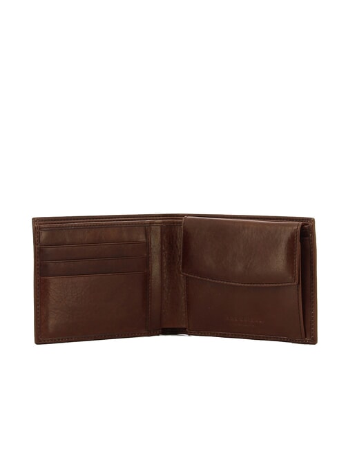 KALLIO Ledergeldb&ouml;rse mit M&uuml;nzfach Braun / Ruthenium - Brieftaschen Herren