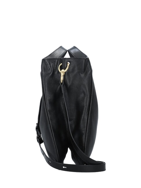 ELISABETTA Ledertasche mit Schultergurt Schwarzes Gold - Damentaschen