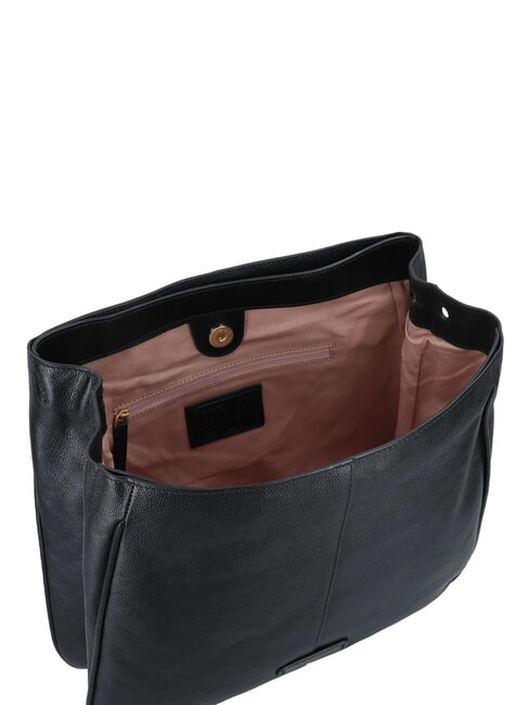 ELISABETTA Ledertasche mit Schultergurt Schwarzes Gold - Damentaschen