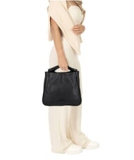 THE BRIDGE ELISABETTA Ledertasche mit Schultergurt Schwarzes Gold - Damentaschen - 6