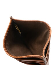 THE BRIDGE CESARE Flaches Kartenetui aus Leder Braun / Palladium - Brieftaschen Herren - 3