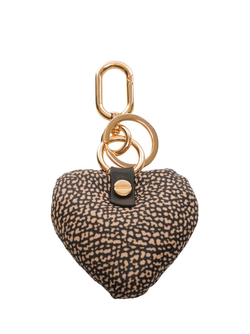 KEYRING Cuore Schl&uuml;sselanh&auml;nger mit Charm OP / NATUR / SCHWARZ - Schl&uuml;sselanh&auml;nger und Schl&uuml;sseletuis